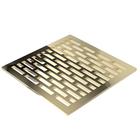 Newport Brass 6" Square Shower Drain in French Gold (Pvd) 233-606-24A